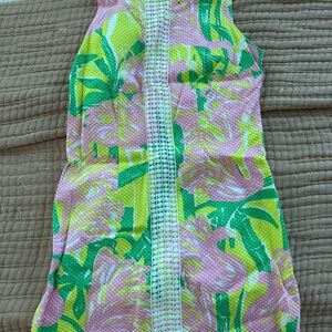 Lilly Pulitzer for Target Pink, Green, Yellow Floral Shift Dress